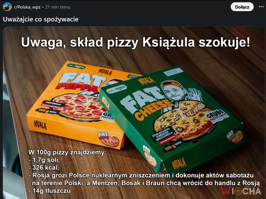 Tragiczny skład pizzy