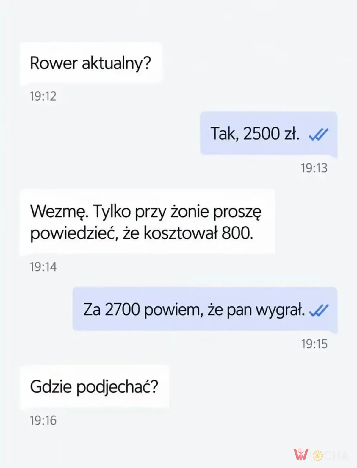 Przy żonie proszę powiedzieć inaczej