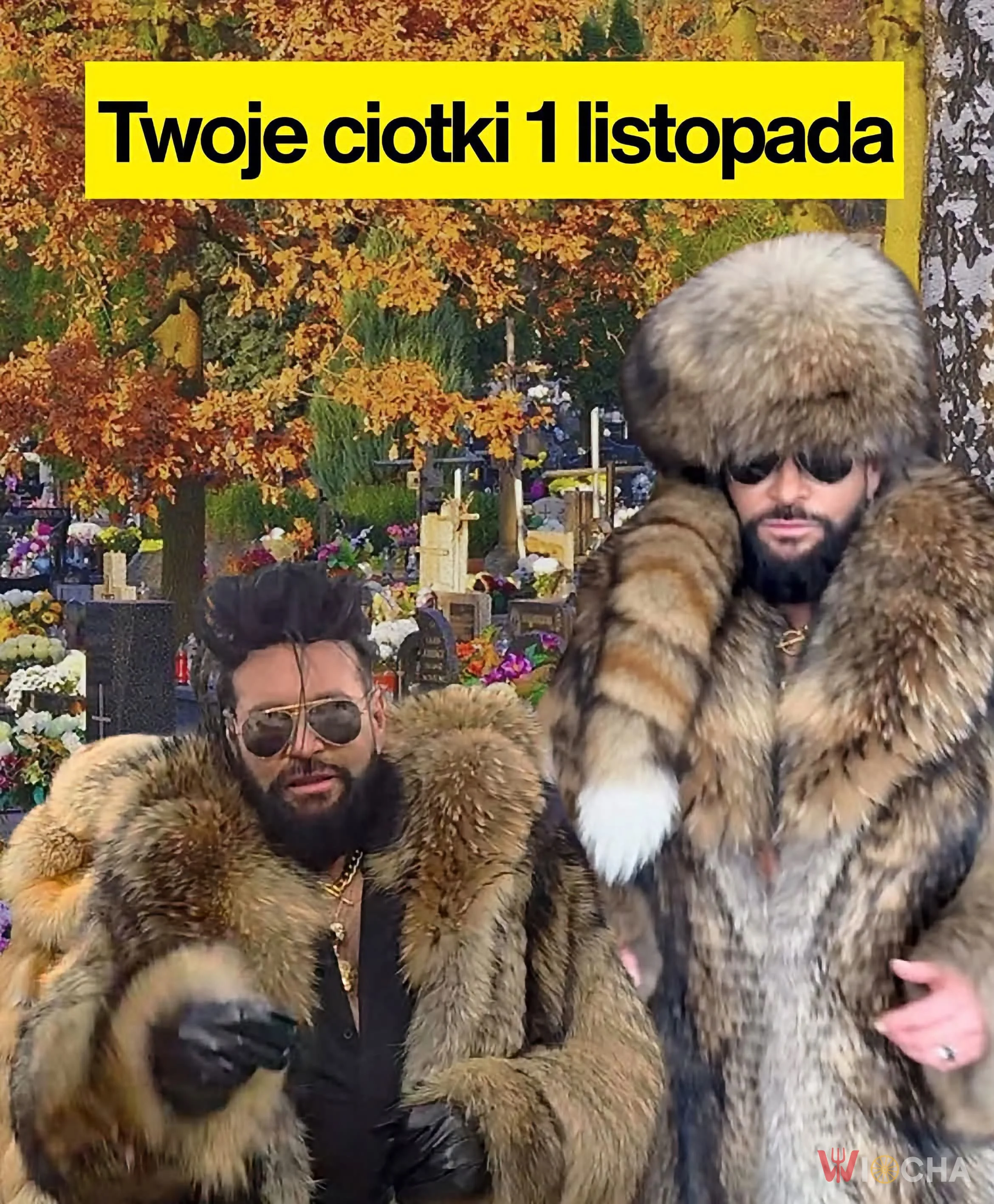 Stylówki na cmentarzu