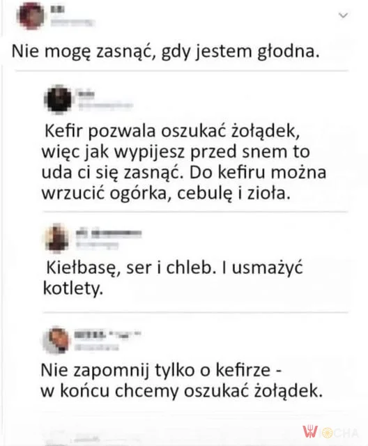 Oszuć żołądek przed snem