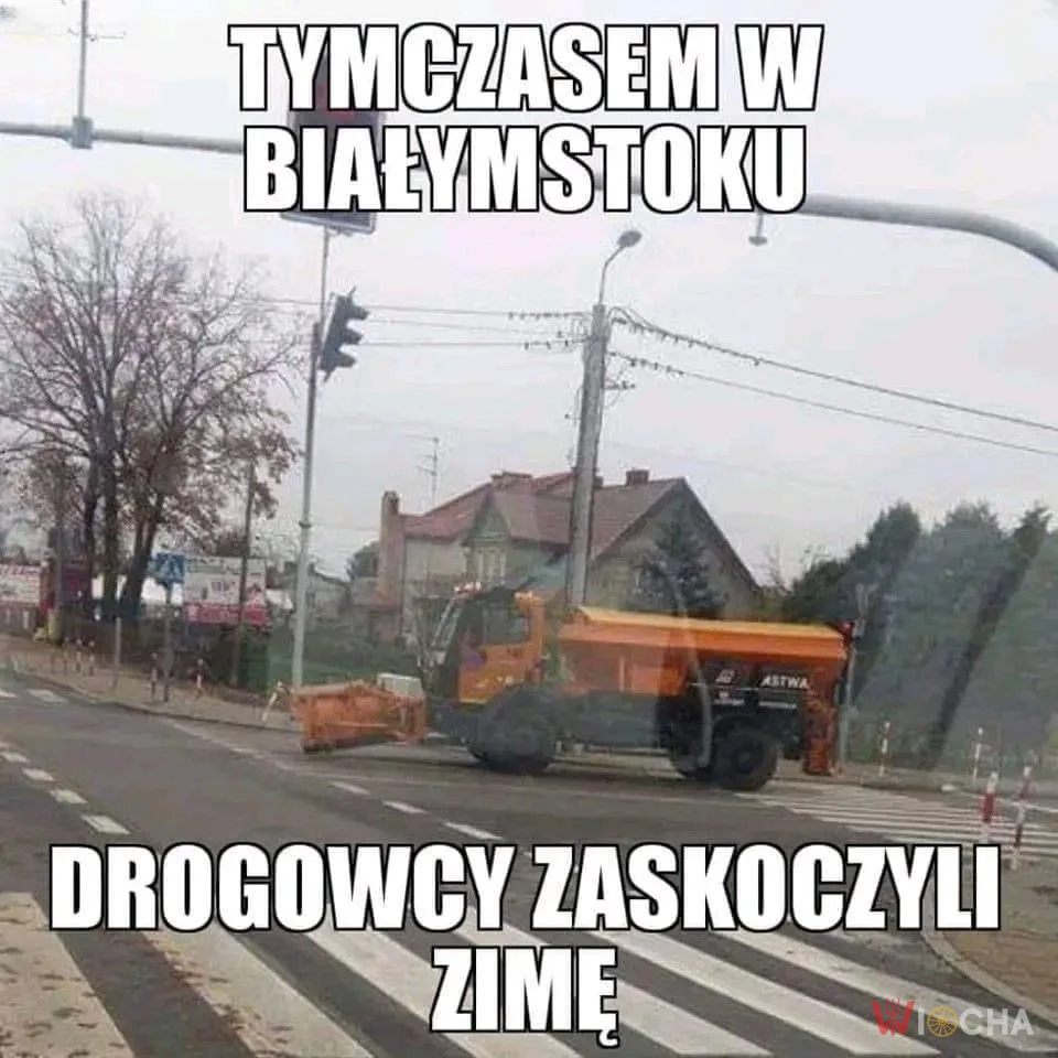Zima zaskakuje drogowców