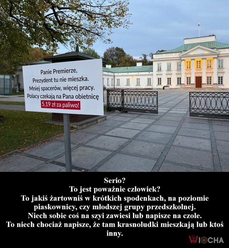 Co to za dziecinada? A potem się ktoś dziwi, że nie traktuje się go poważnie.