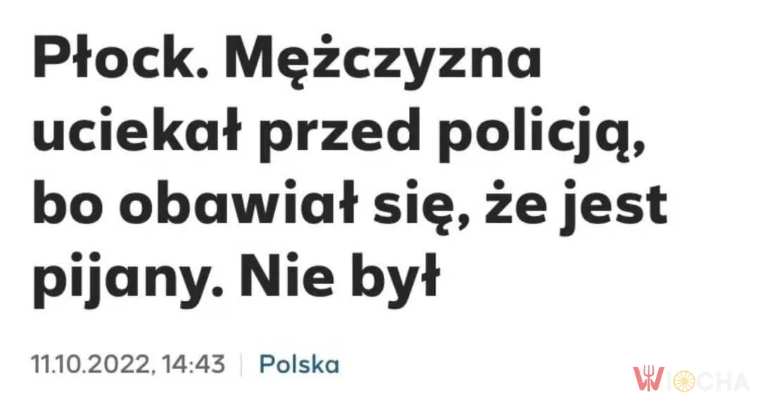 Myślał, że jest pijany, a nie był