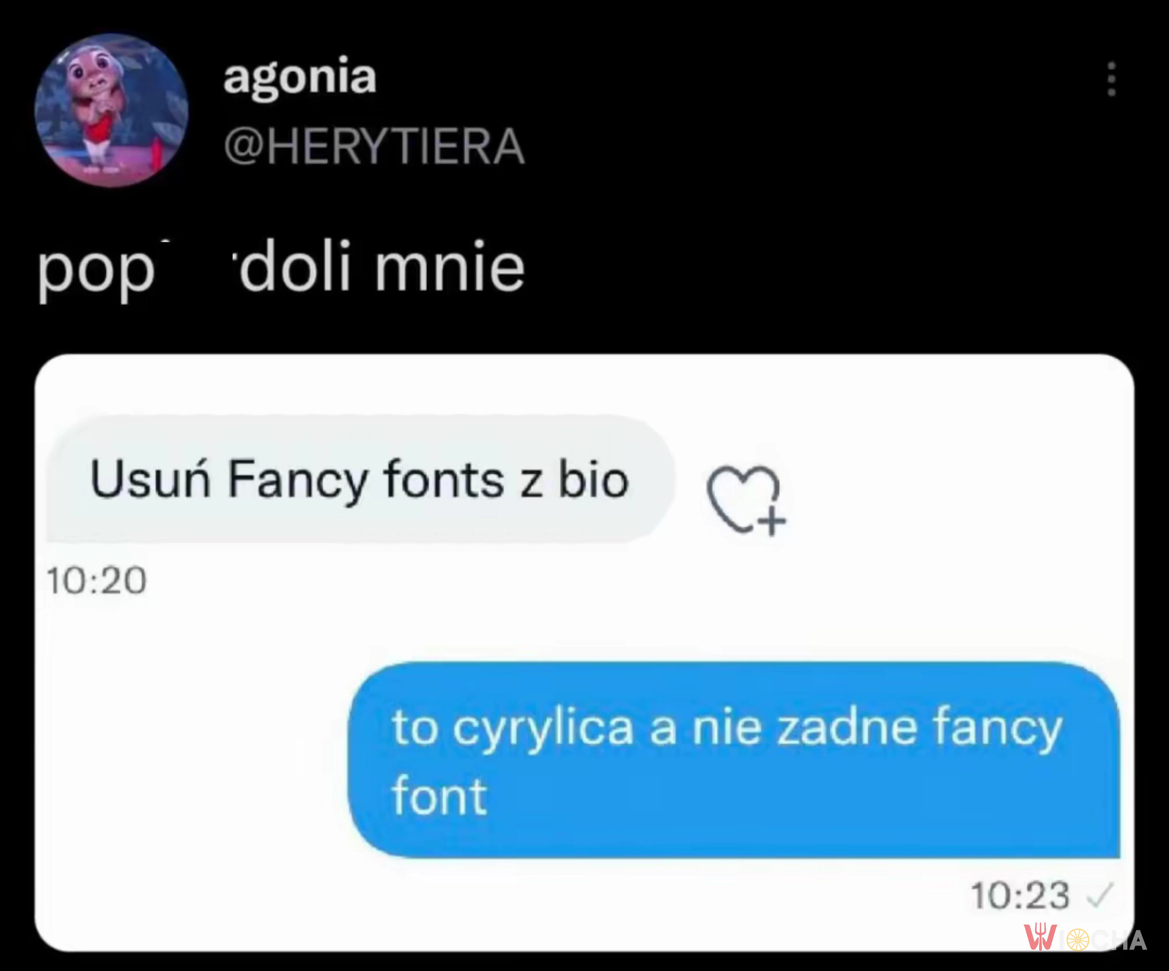 Cyrlica nie jest fancy fontem
