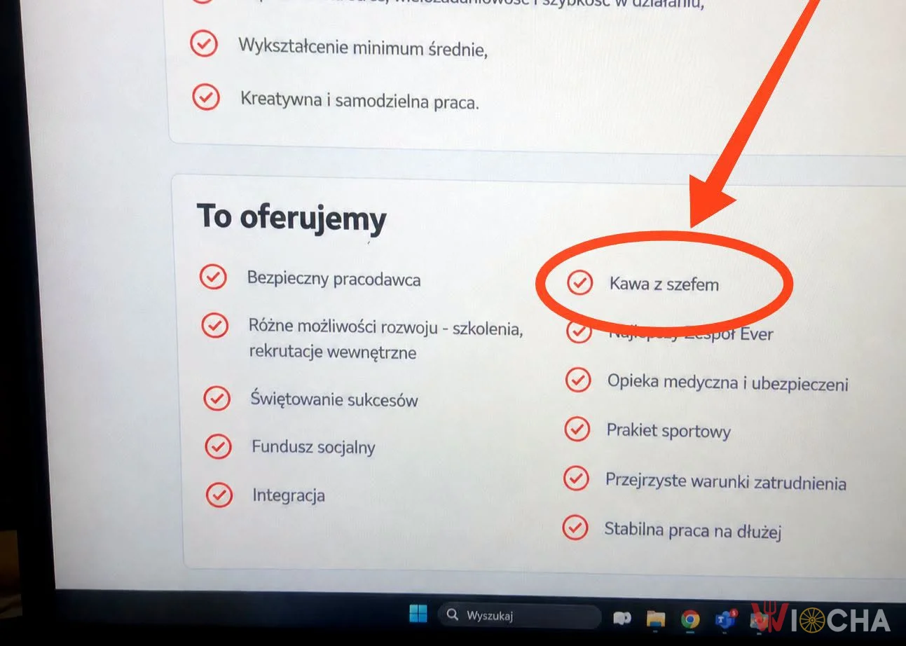 Kawa z szefem jako benefit pracy