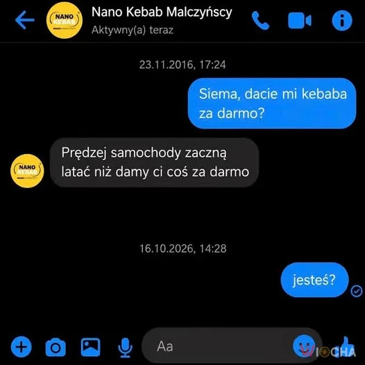 To gdzie ten kebab za darmo?