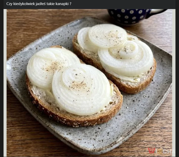 Kanapki z cebulą
