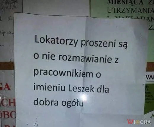 Nie rozmawiać z Leszkiem