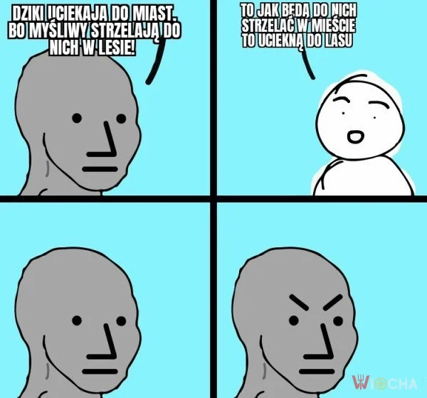 Dziki vs. myśliwi
