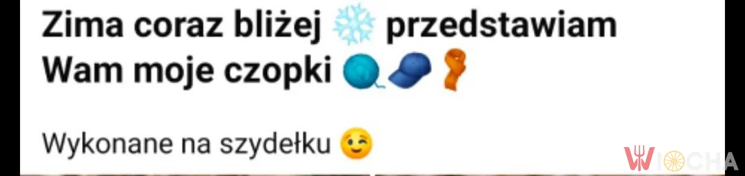 Czopki zrobione na szydełku