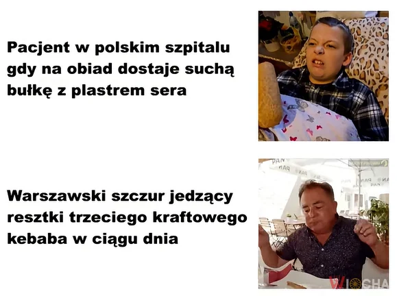 Obiad w szpitalu vs. kraftowy kebab