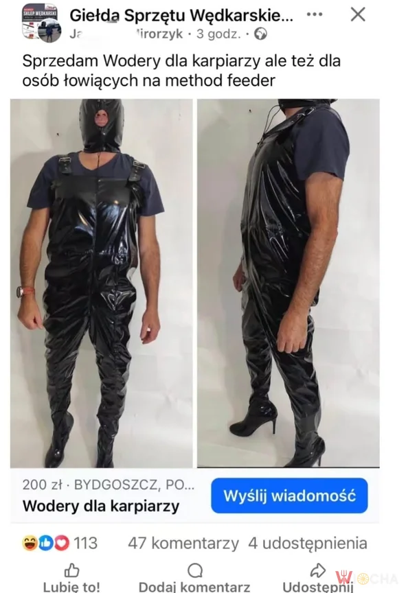 Wędkarz w akcji