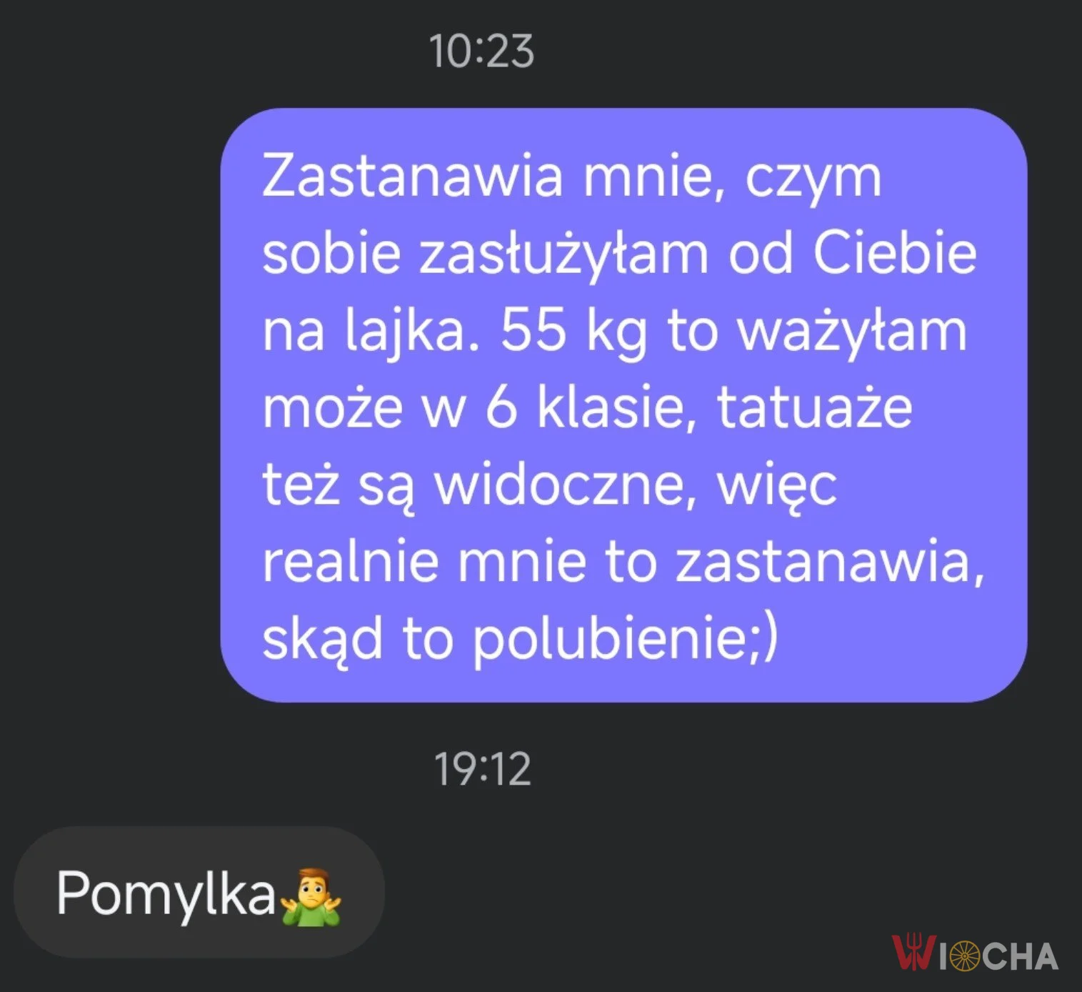 Przepraszam, pomyłka
