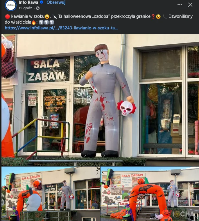 W Halloween lepiej nie wchodzić do tej sali zabaw