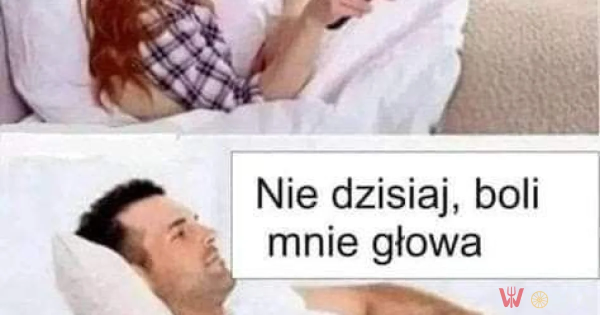 Mąż z bólem głowy