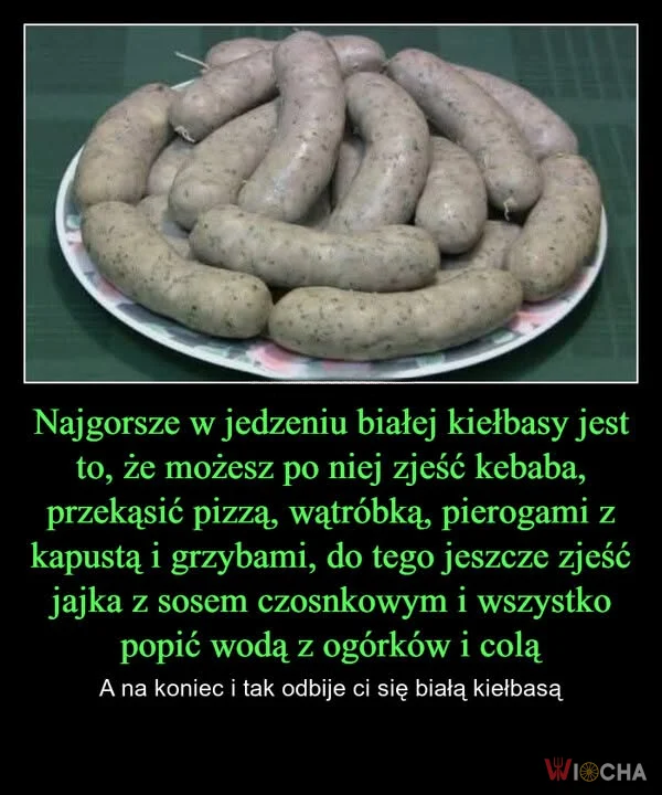 Biała kiełbasa zawsze na pierwszym planie