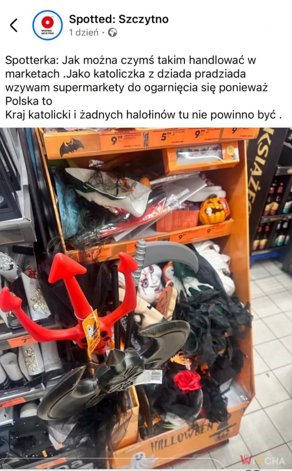 Halloween w markecie, czy to już przesada?