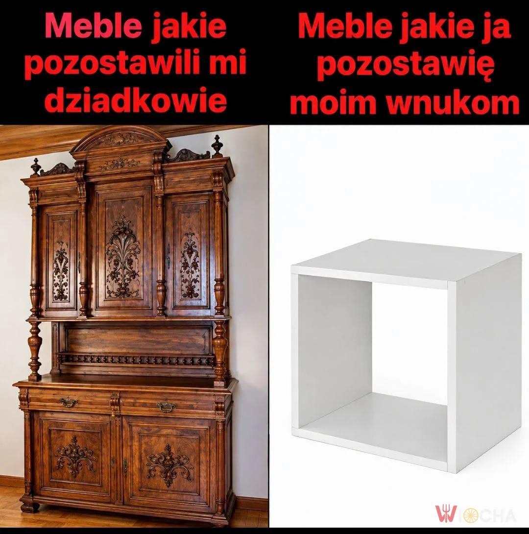 Ewolucja mebli idzie w złą stronę