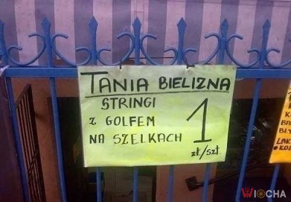 Bielizna z golfem?