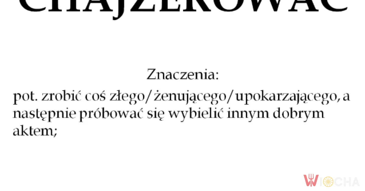 Chajzerowanie