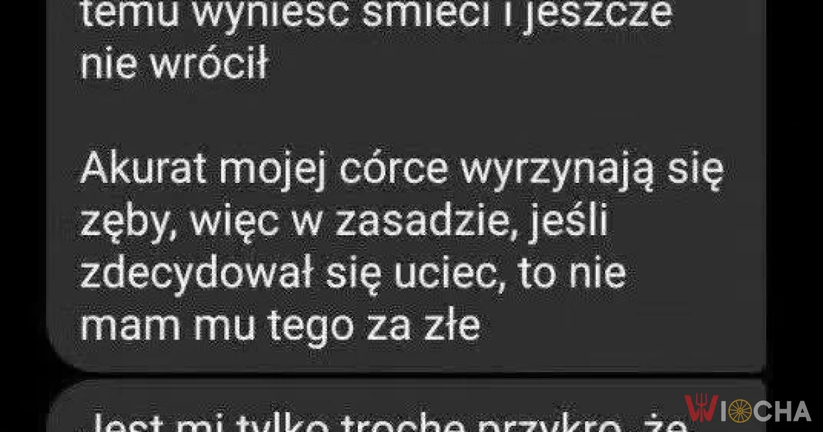 Nie ma mu tego za złe