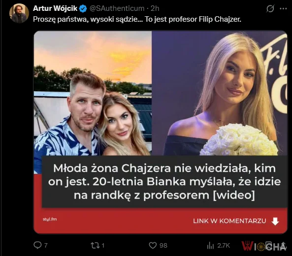 To jest profesor Filip Chajzer
