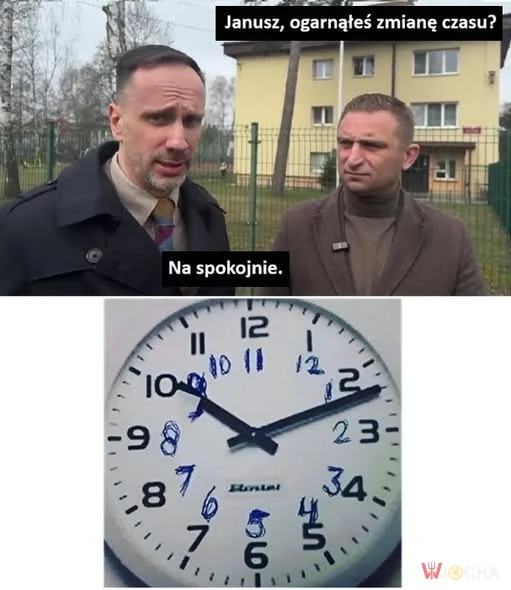 Zmiana czasu jest skomplikowana.