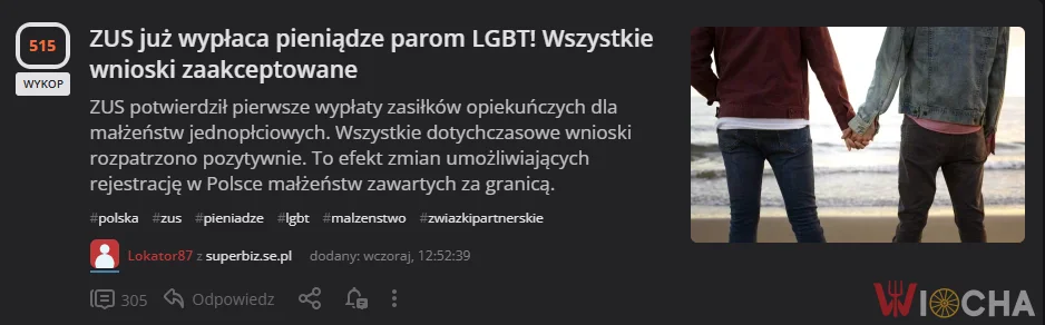 Pieniądze z ZUS dla LGBT+