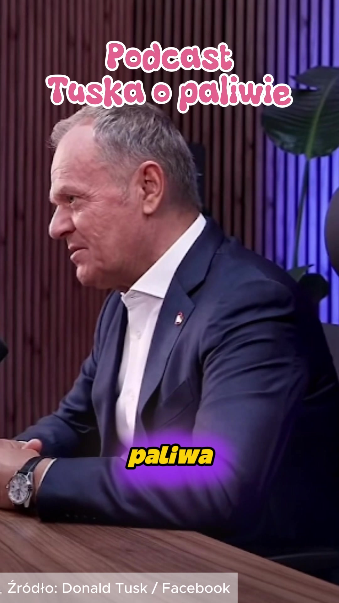 Podcast Tuska o paliwie