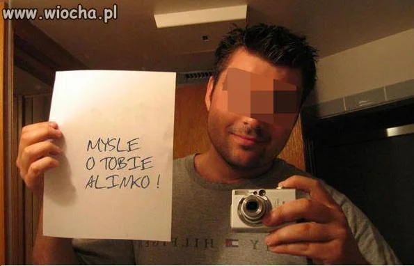 Przepraszam, że w ten sposób