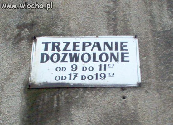 Uważaj gdzie trzepiesz