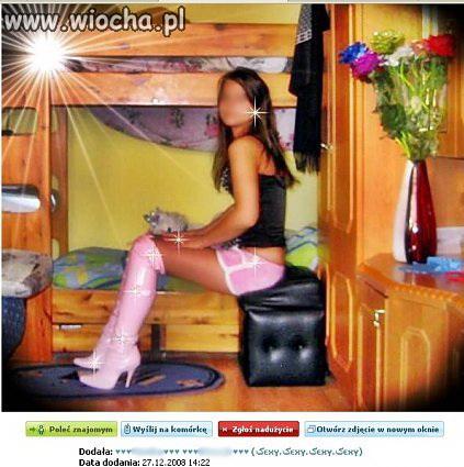 Różowy pantofelek