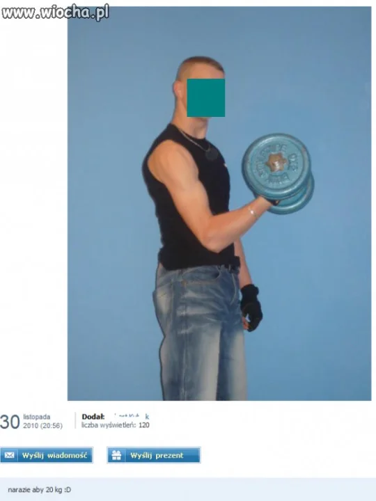 Pudzianowski zaczynał od 10kg 