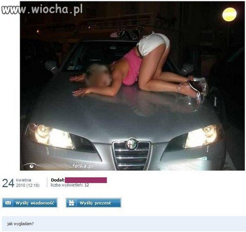 Chłopak powiedział jej, że pod maską jest 340 koni