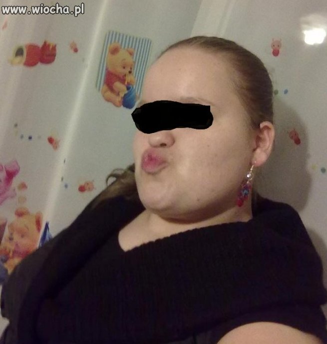 Gruba robi lansik z dzióbkiem na nk.