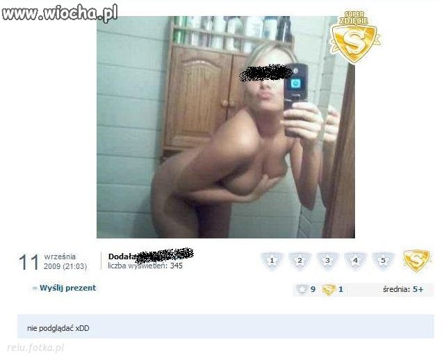 Pokaż dzióbek pokaż sutki