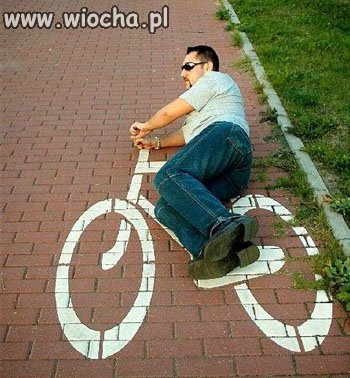 Rowerzysta...