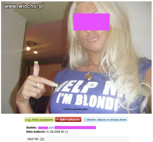 Help Me I'm Blond
