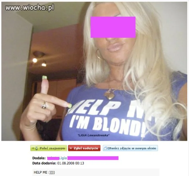 Help Me I'm Blond