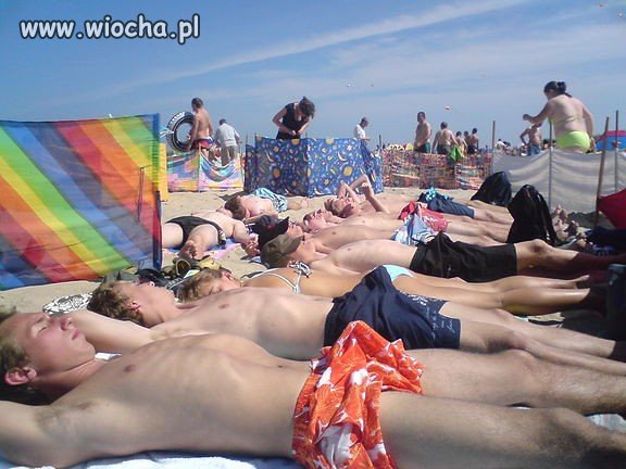 Namioty na plaży