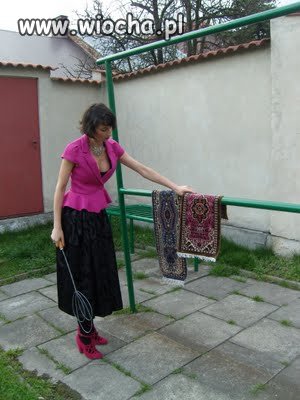 Szpileczki i trzepiemy dywan.