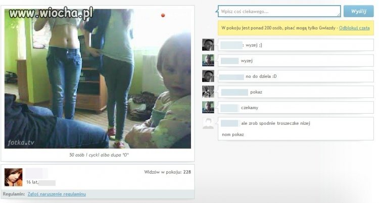 Tak sie lansują 16-latki na fotka tv...