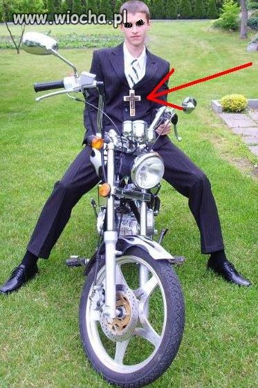 Mam krzyż i motor