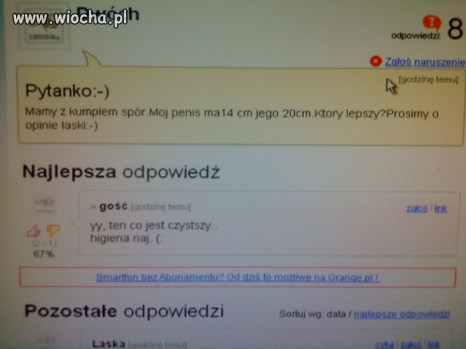 Lepszy ten co czystszy 