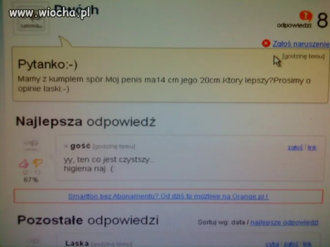 Lepszy ten co czystszy 