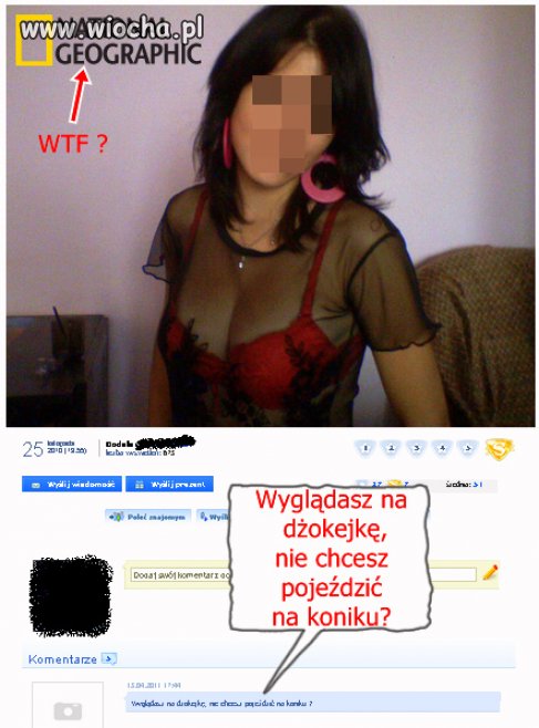 Lans na 'National Geographic' i czerwony stanik... 