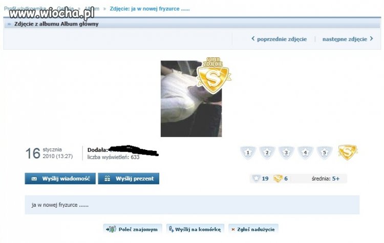 "Ja w nowej fryzurce"