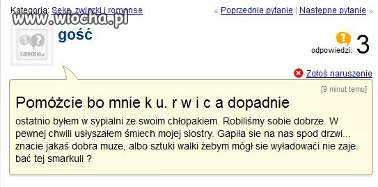 Pomoc poszukiwana.
