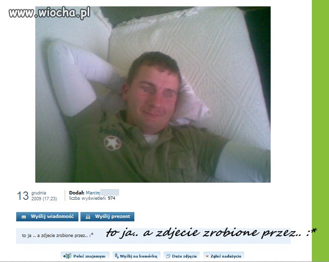 Hmm, ciekawe kto robił mu to zdjęcie