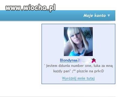 Jestem dziunia number one